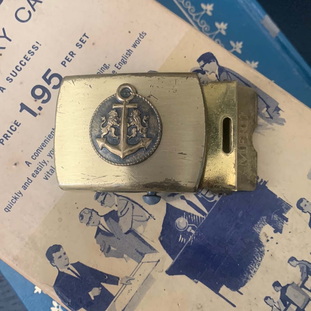 VINTAGE MERIT SOLID BRASS BUCKLE
